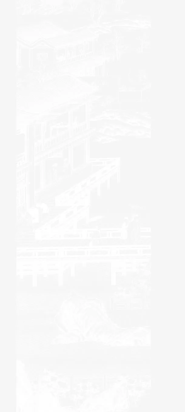 手绘古建筑素材免抠