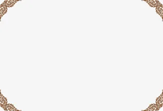 咖啡色花纹框架免抠