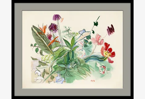 手绘装饰画素描 植物装饰画免抠 手绘装饰画素描 植物装饰画免抠