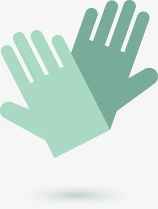 绿色手套免抠