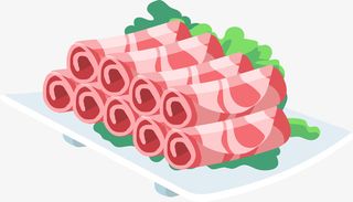 涮火锅菜肥牛卷羊肉卷免抠