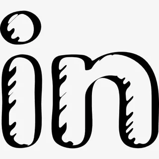 LinkedIn勾勒社会标志图标免抠