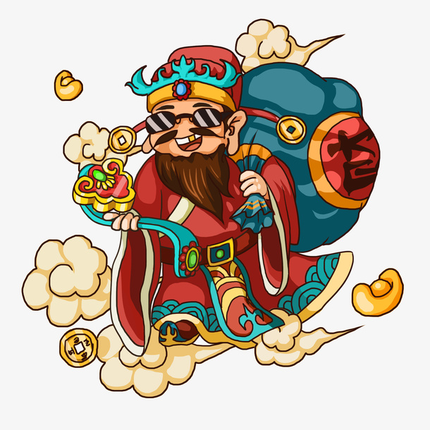 财神爷元素免扣免抠