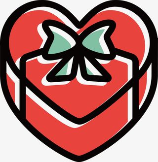 双十一惊喜礼盒装饰图标免抠