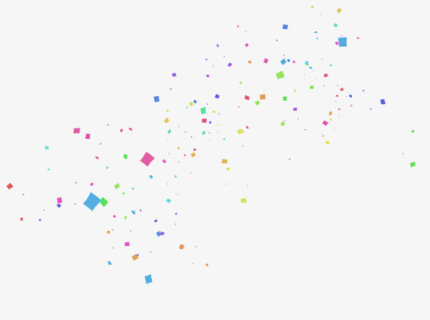 彩色碎纸漂浮素材免抠