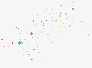 彩色碎纸漂浮素材免抠