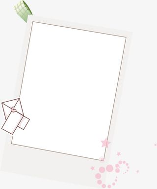 手绘卡通边框照片框免抠