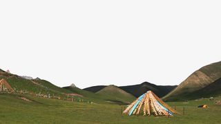 旅游景区日月山免抠