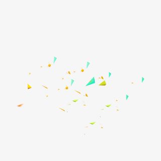 浅色碎纸片免抠