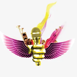 主持人大赛海报装饰免抠