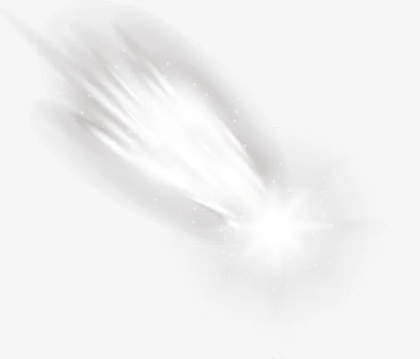 大自然白色梦幻光效免抠