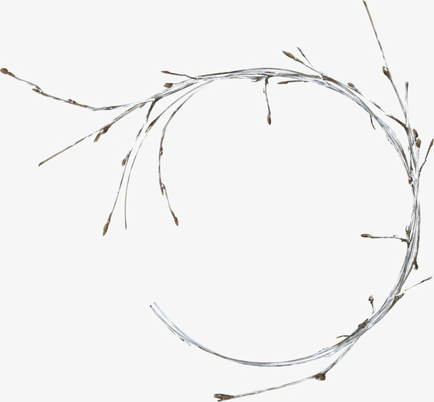 漂亮创意树枝免抠