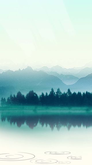 蓝天大海中国风山水源文件H5背景高清