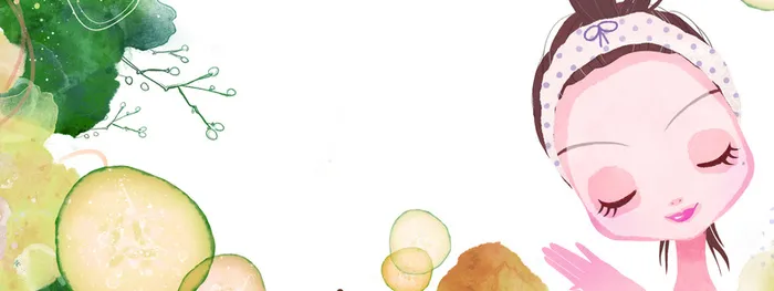 手绘卡通背景促销banner高清