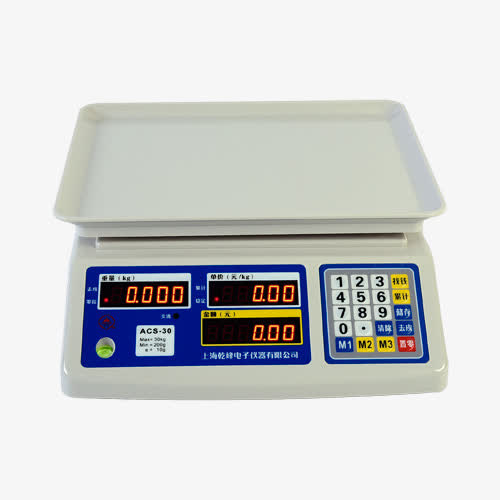 实物乾峰电子称重秤免抠