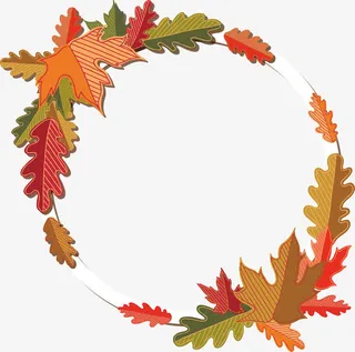 条纹枫叶标题框免抠