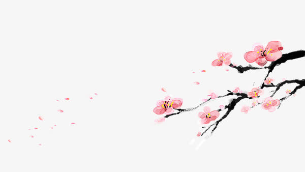 水墨梅花免扣素材免抠