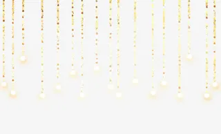 夜晚的彩灯免抠