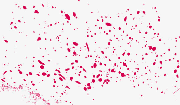 红色墨水颗粒纹理素材免抠
