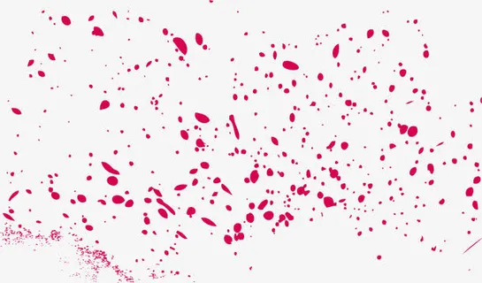 红色墨水颗粒纹理素材免抠