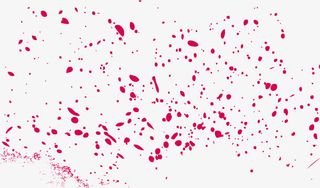 红色墨水颗粒纹理素材免抠