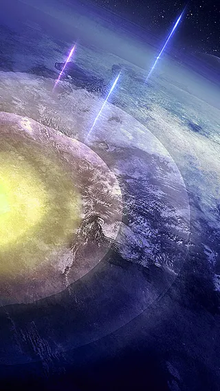 科幻宇宙光晕平面广告高清