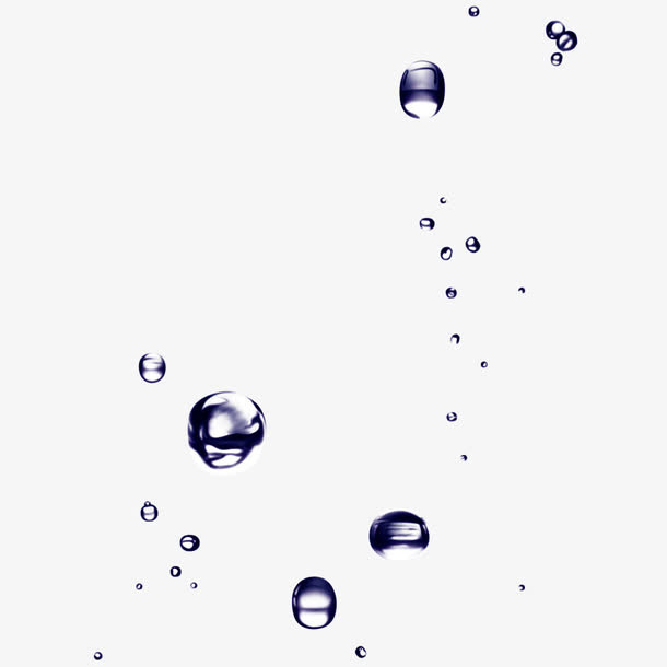 免扣蓝色水珠气泡免抠