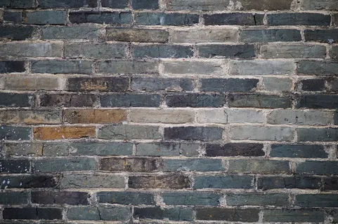 青砖墙体背景免抠