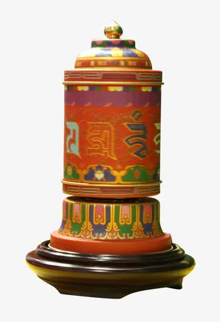 宗教法器转经筒免抠