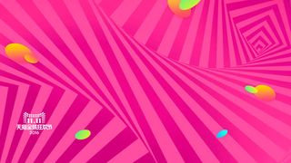 粉色天猫双十一狂欢条纹免抠