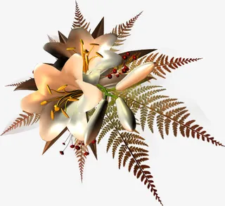 手绘装饰图片花草图案素材免抠