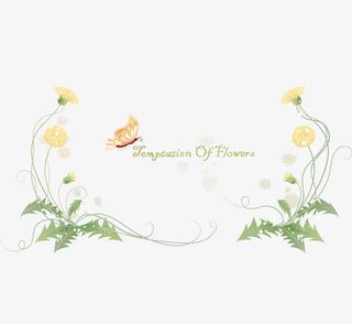 春天花纹元素免抠