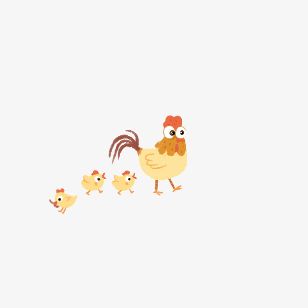 小鸡和鸡妈妈免抠
