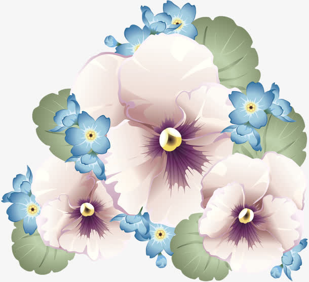 手绘鲜花免抠