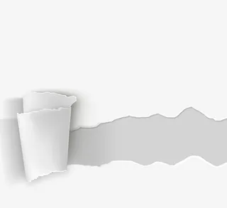 卷起撕破纸张免抠