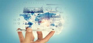 互联网手机地图科技海报高清