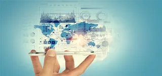 互联网手机地图科技海报高清