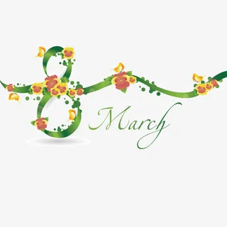 三八妇女节字体设计免抠