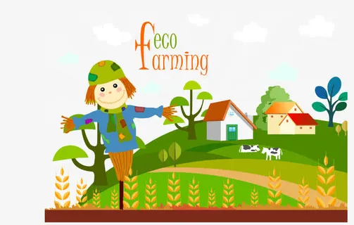 卡通稻草人免抠