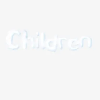 快乐童年儿童节快乐唯美六一展板字体英文免抠