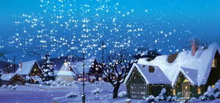 唯美冬季风景海报高清