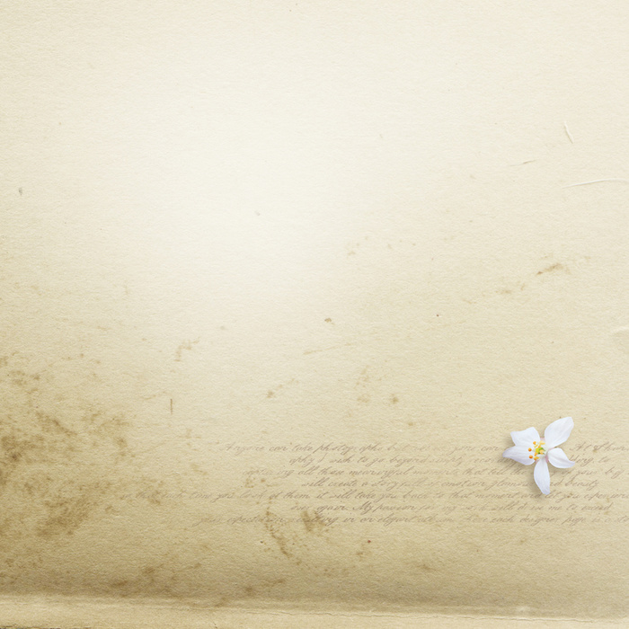 清新复古小花牛皮纸背景素材高清