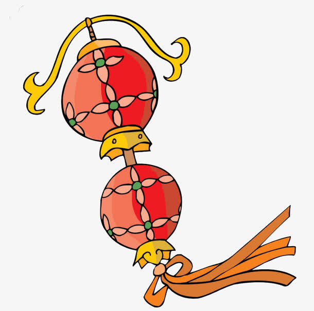 新年喜庆红灯笼免抠