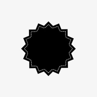 简约黑色花边框免抠