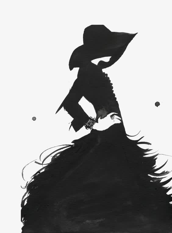 黑色女人免抠