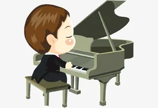 钢琴键盘爵士乐素材免抠