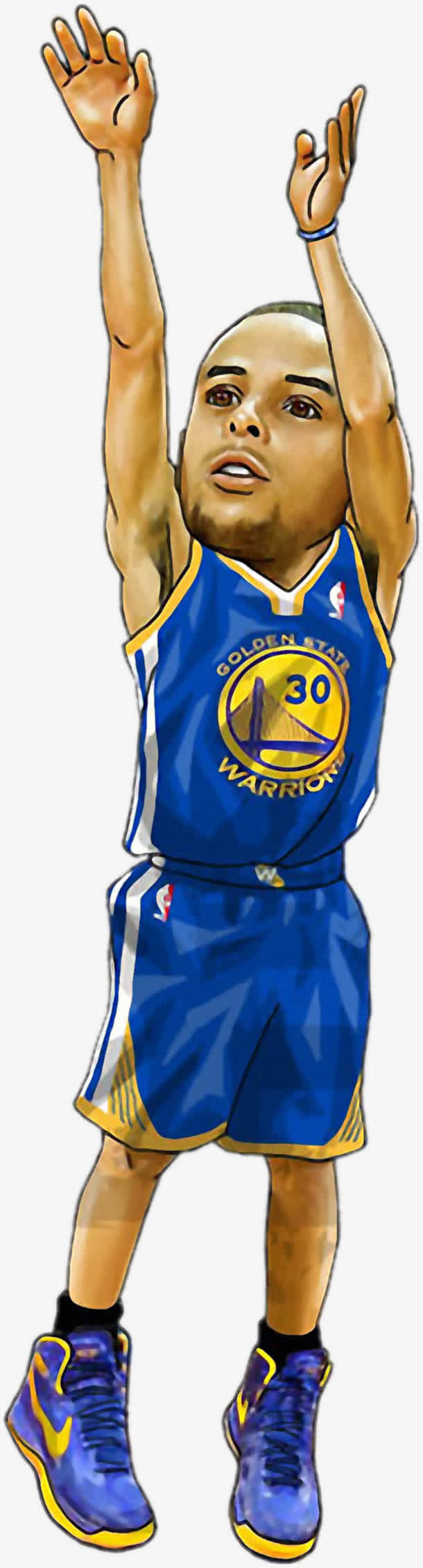 卡通投篮样式招聘海报免抠