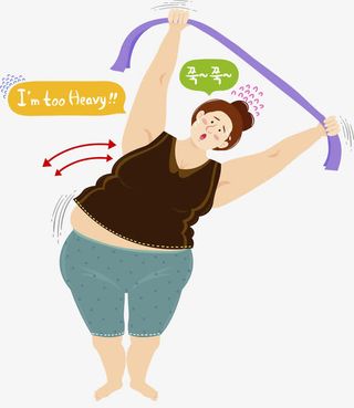 健身操的女孩图免抠