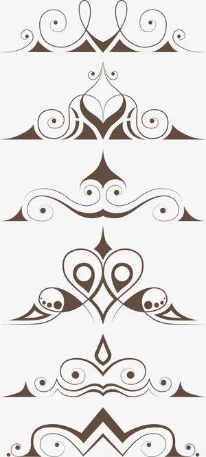 古典花纹矢量素材免抠 古典花纹矢量素材免抠