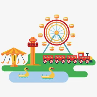 儿童乐园矢量免抠